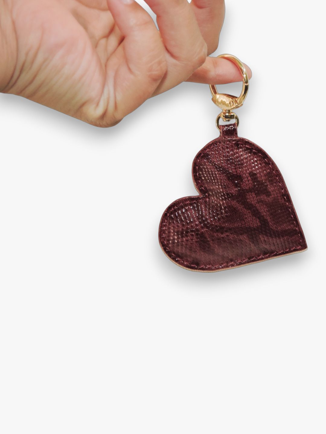 Valentine Heart Keyring - Wine