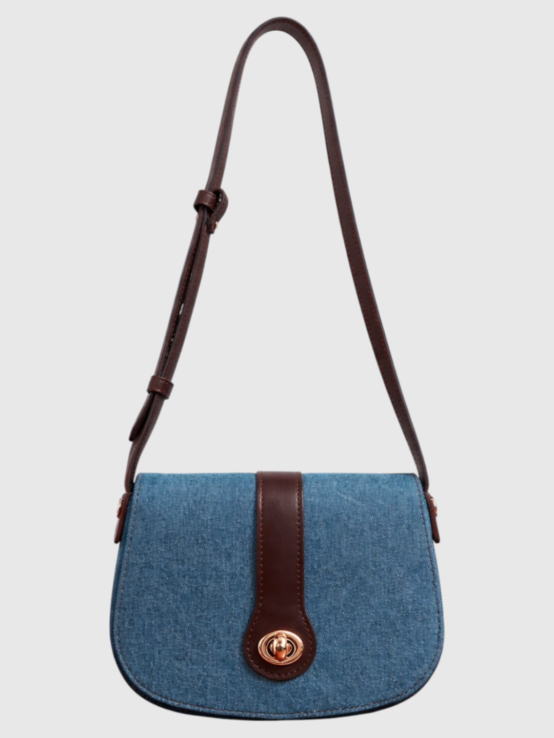 Orbit Sling - Light Denim and Coffee Brown