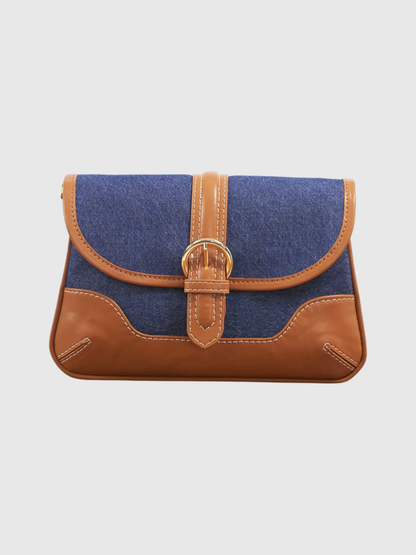 Aura Sling - Dark Denim and Tan