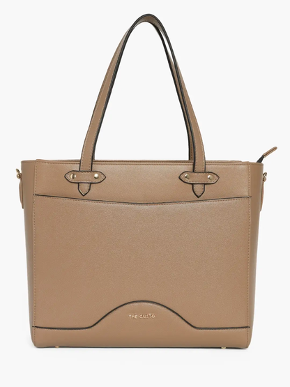 Ardor Grained Tote Beige