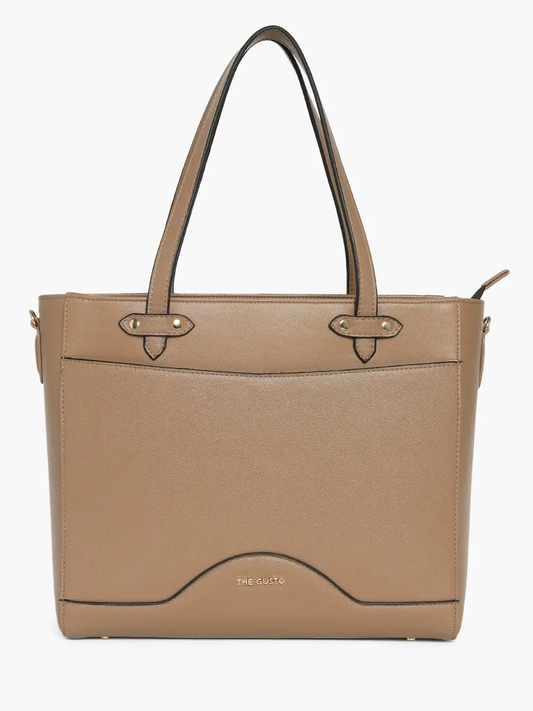Ardor Grained Tote Beige