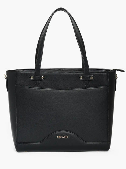 Ardor Grained Tote Black