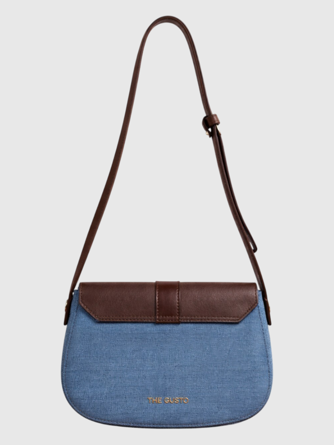 Orbit Sling - Light Denim and Coffee Brown