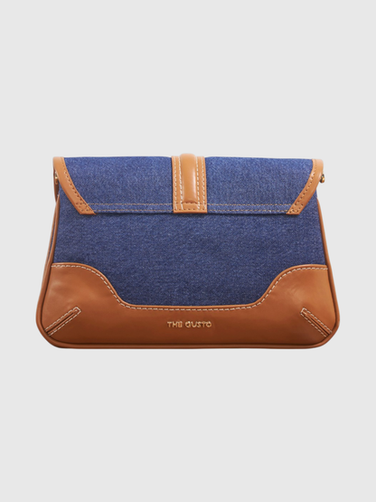 Aura Sling - Dark Denim and Tan
