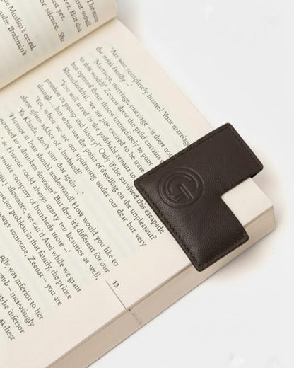 Square Corner Bookmark - Coffee Brown