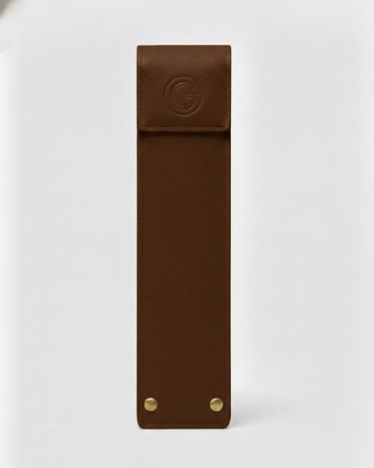Riveted Stationery Case - Coffee Brown