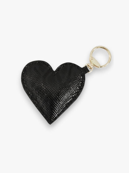 Valentine Heart Keyring - Black