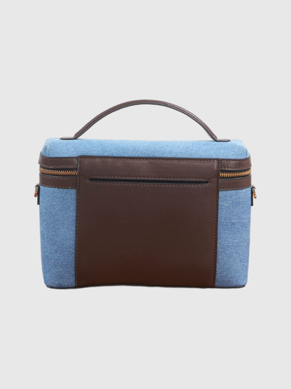 Bento Sling - Light Denim and Coffee Brown