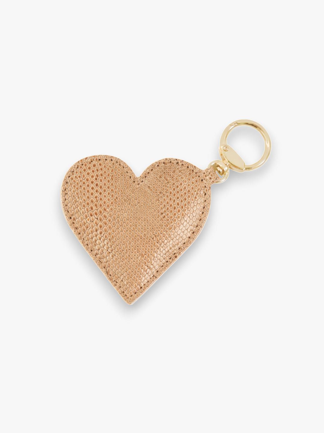 Valentine Heart Keyring - Gold