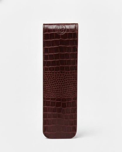 Parker Stationery Case - Croco Wine