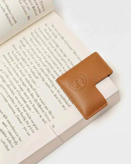 Square Corner Bookmark - Tan