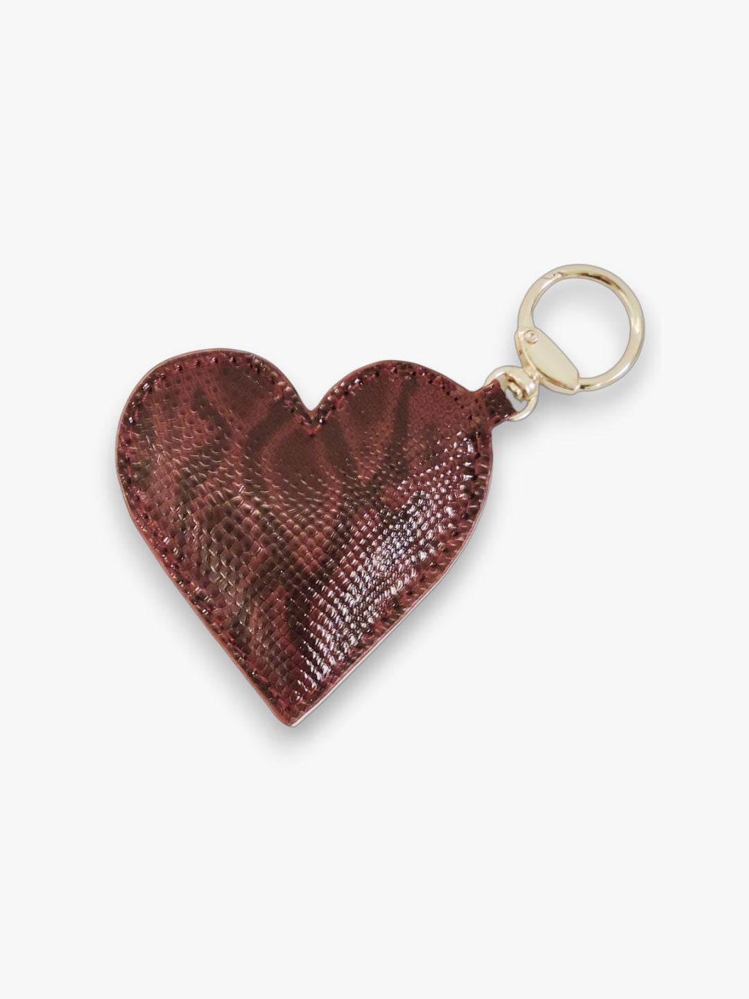 Valentine Heart Keyring - Wine