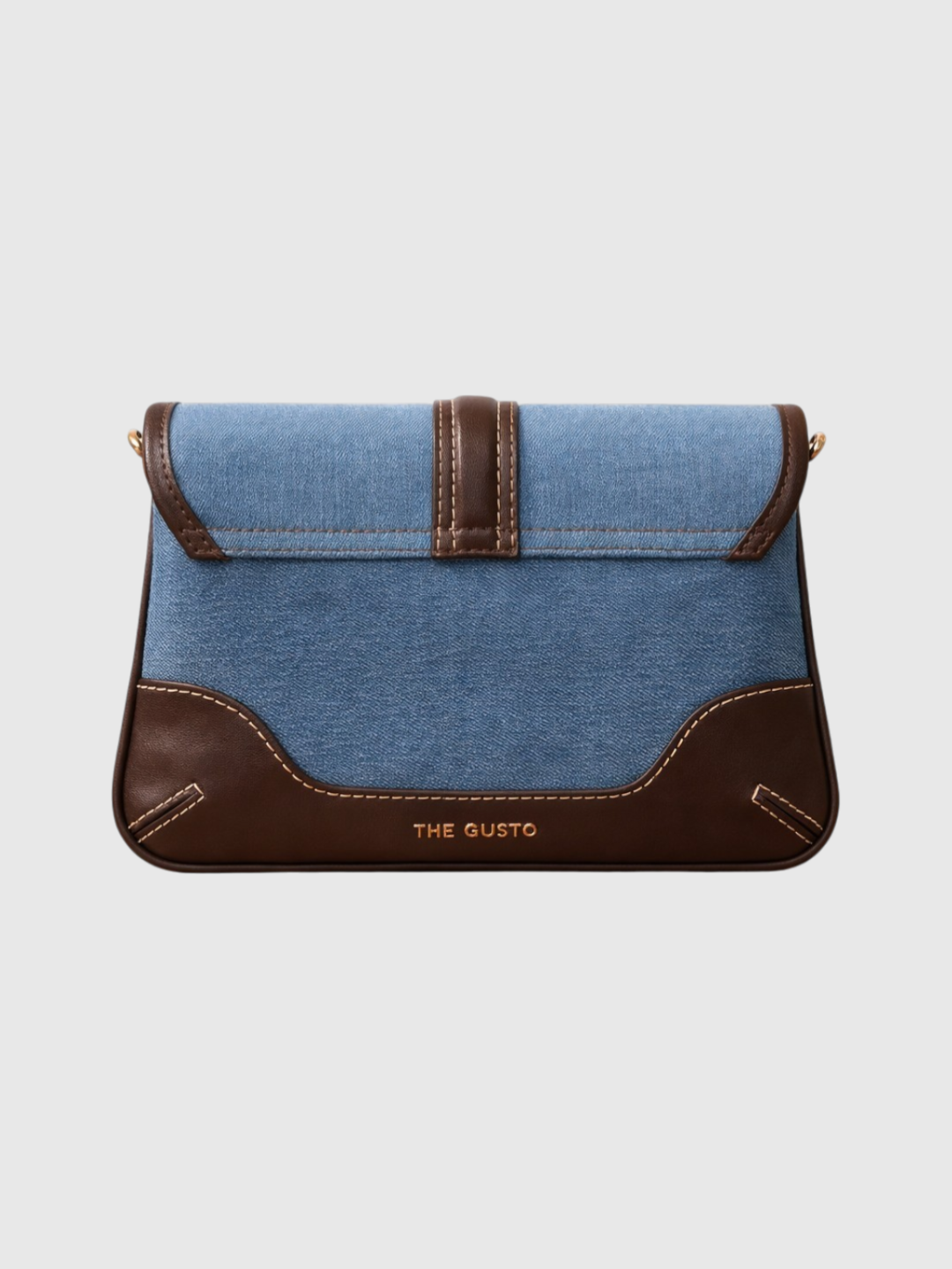 Aura Sling - Light Denim and Coffee Brown