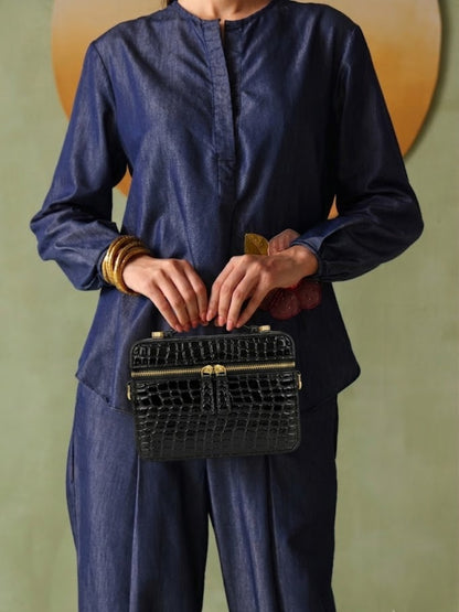 Bento Mini Croco - Black