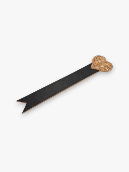 Valentine Heart Bookmark - Gold