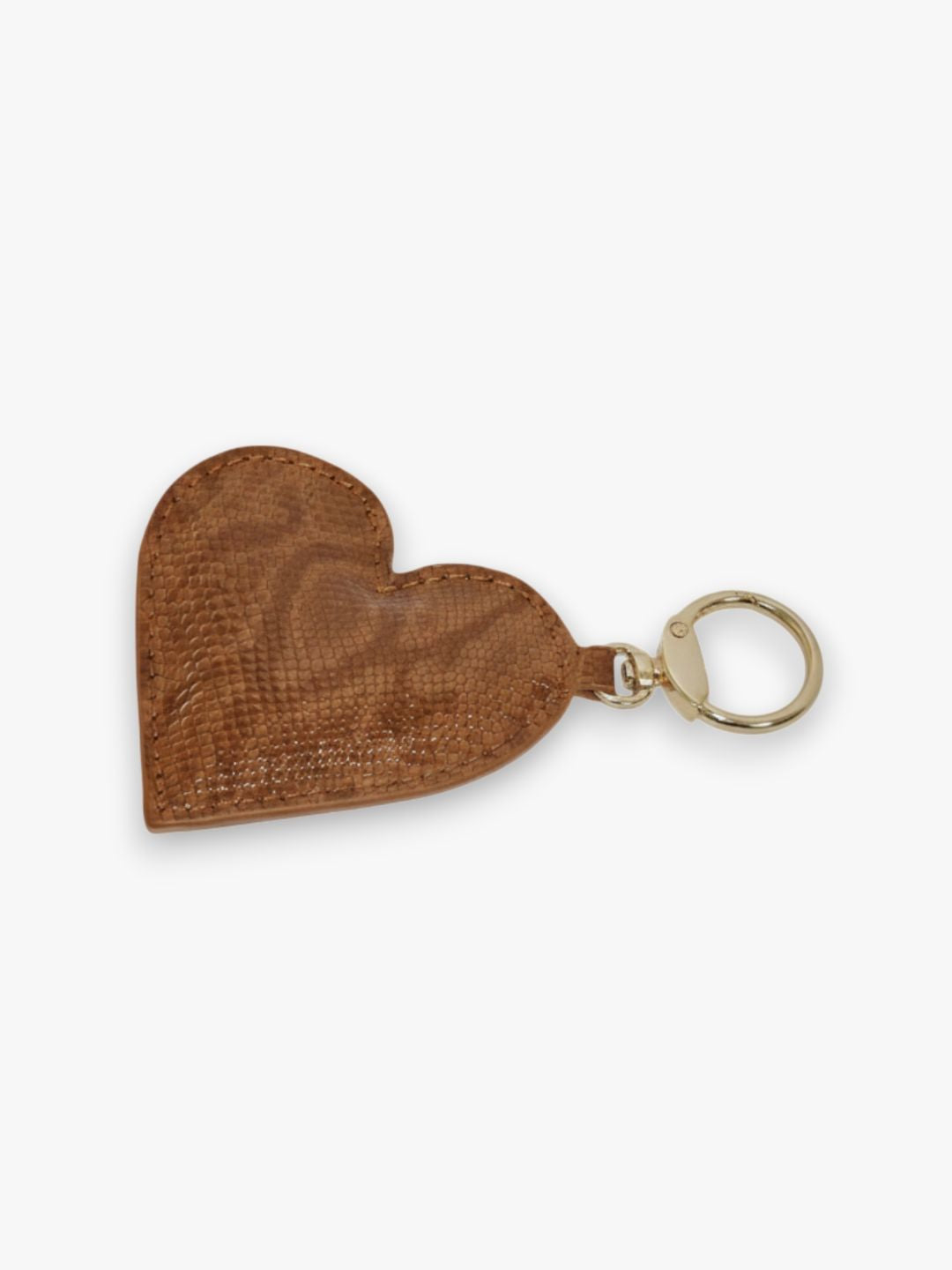Valentine Heart Keyring - Tan