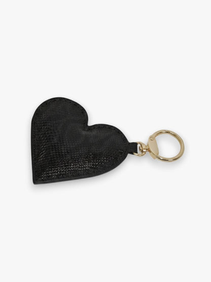 Valentine Heart Keyring - Black