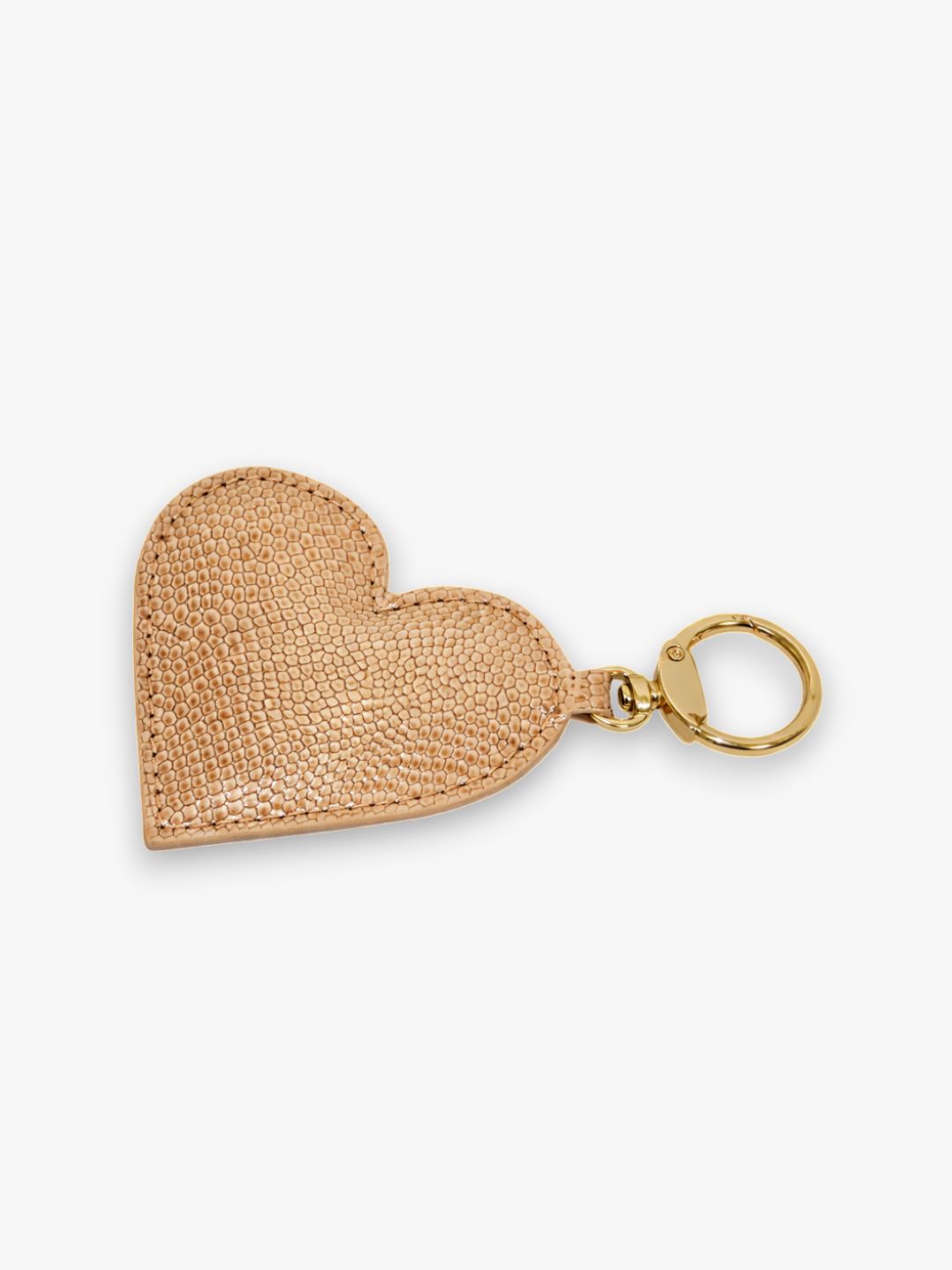 Valentine Heart Keyring - Gold