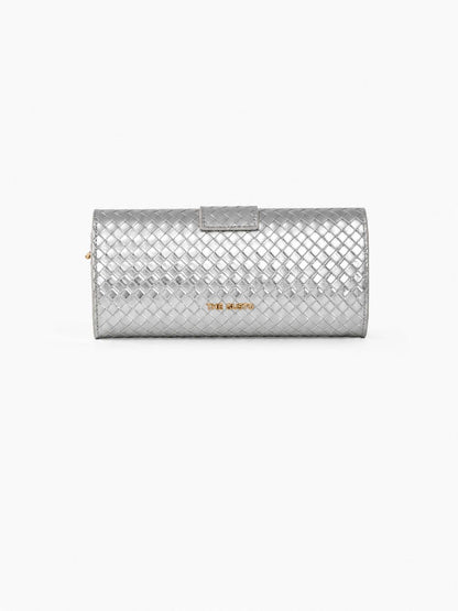 Barrel Clutch/Sling Silver