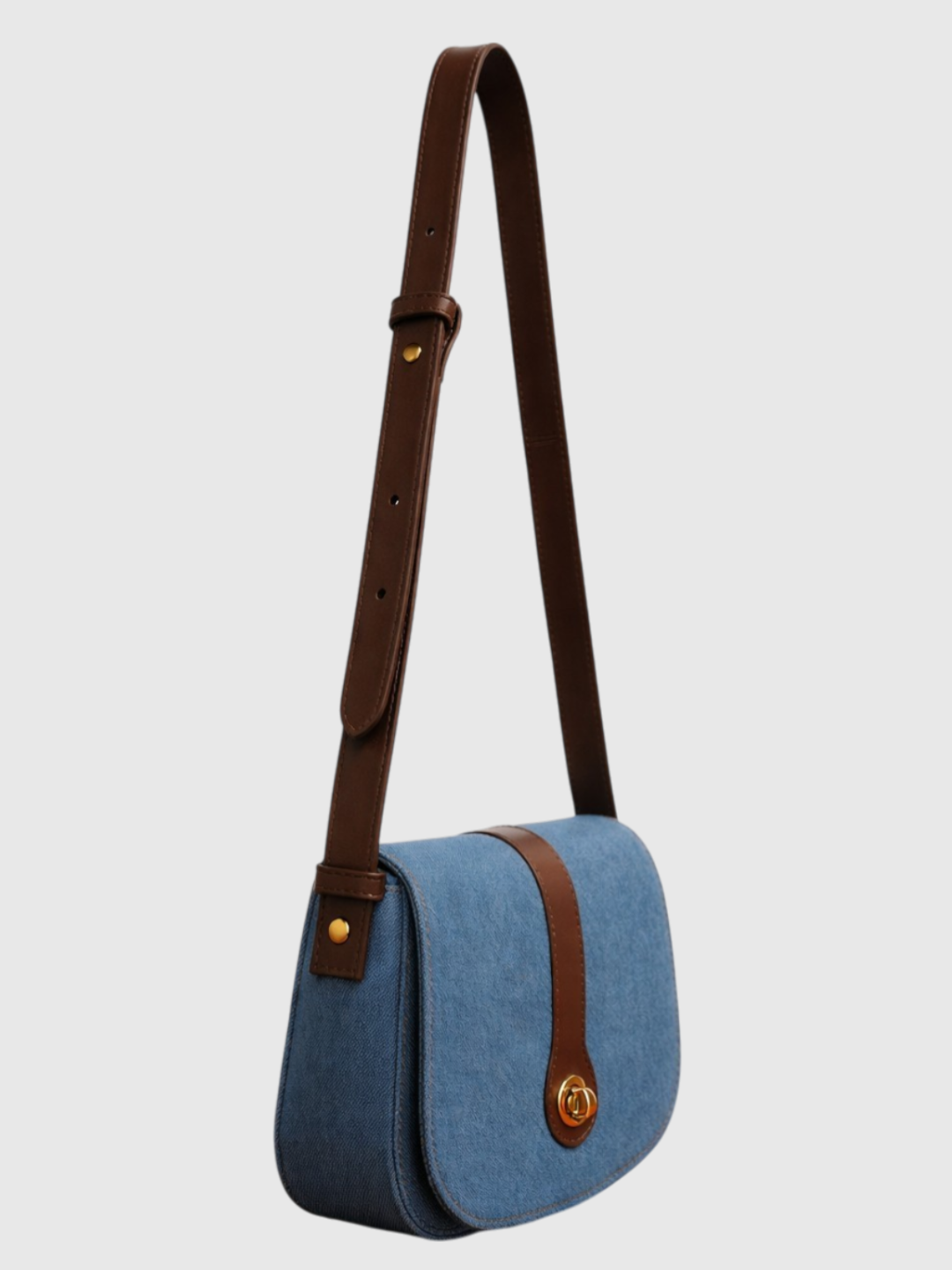 Orbit Sling - Light Denim and Coffee Brown