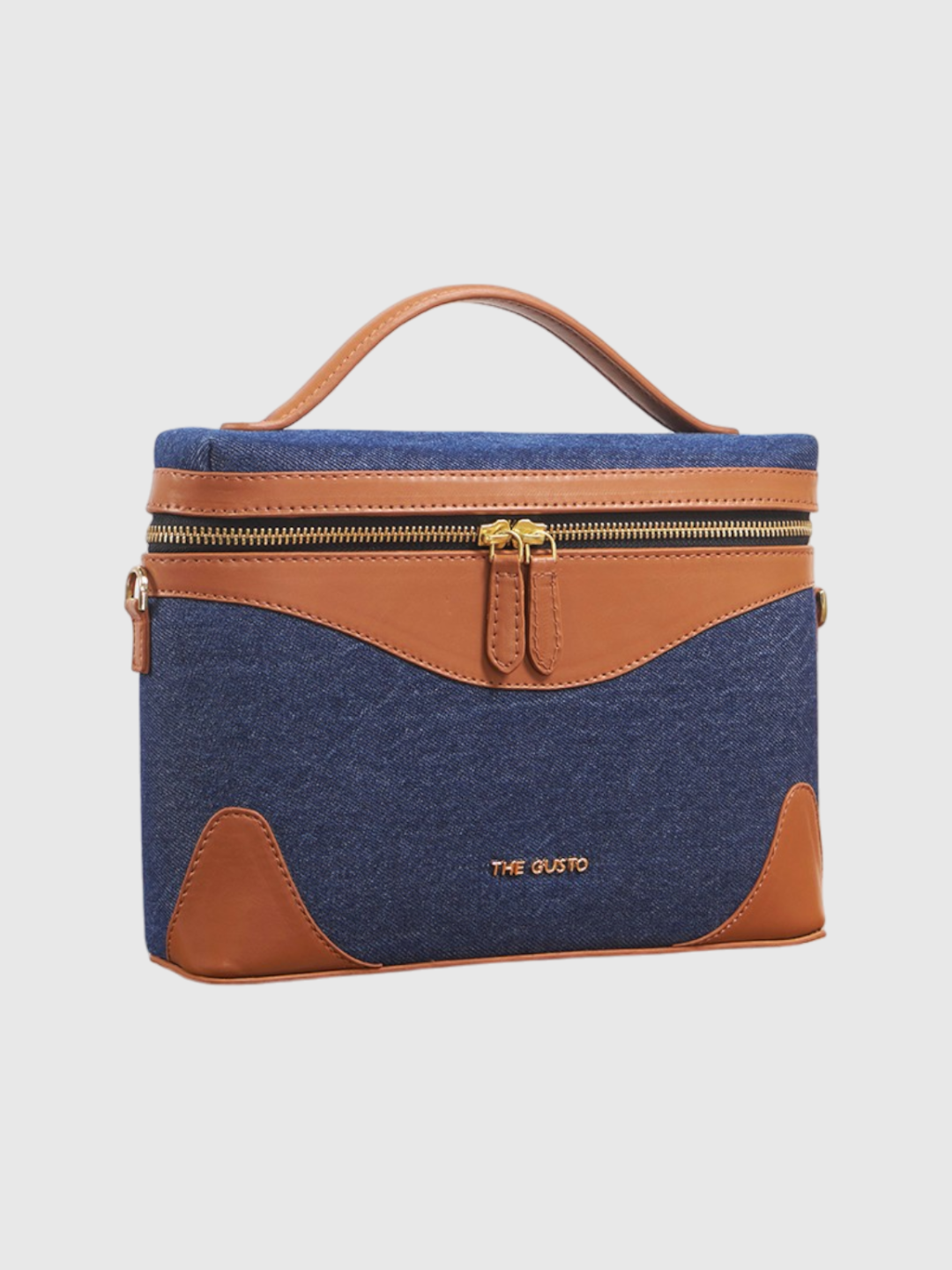Bento Sling - Dark Denim and Tan