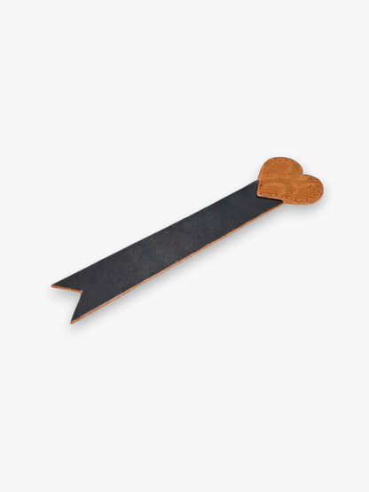 Valentine Heart Bookmark - Tan