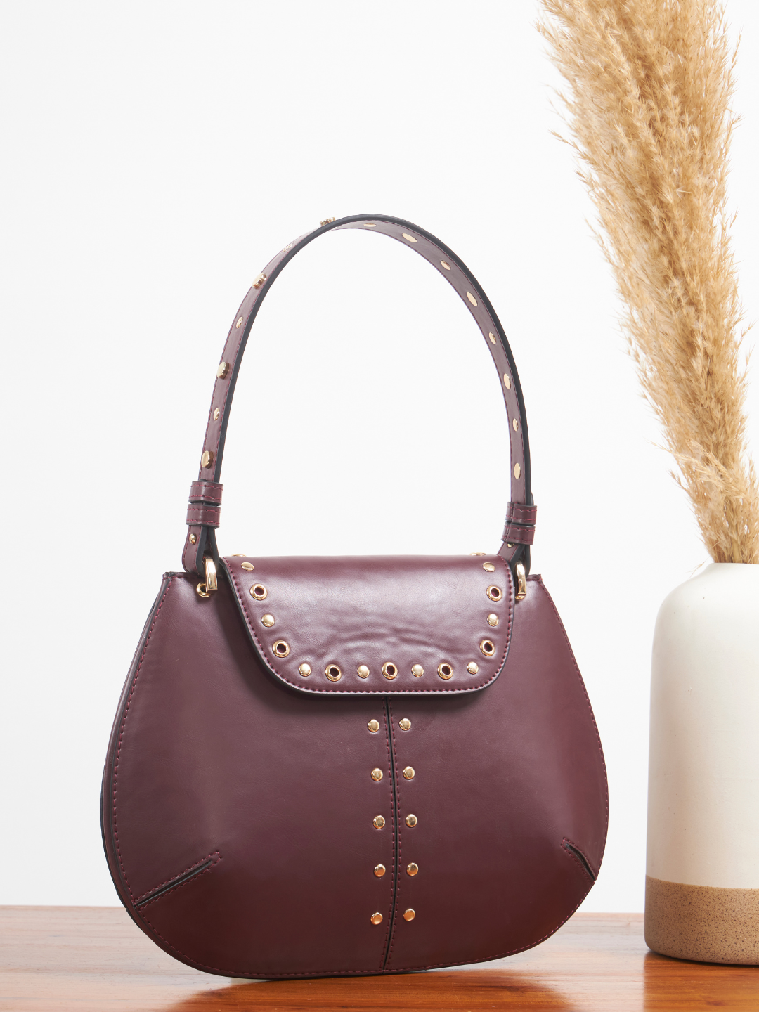Dew Shoulder Bag - Wine