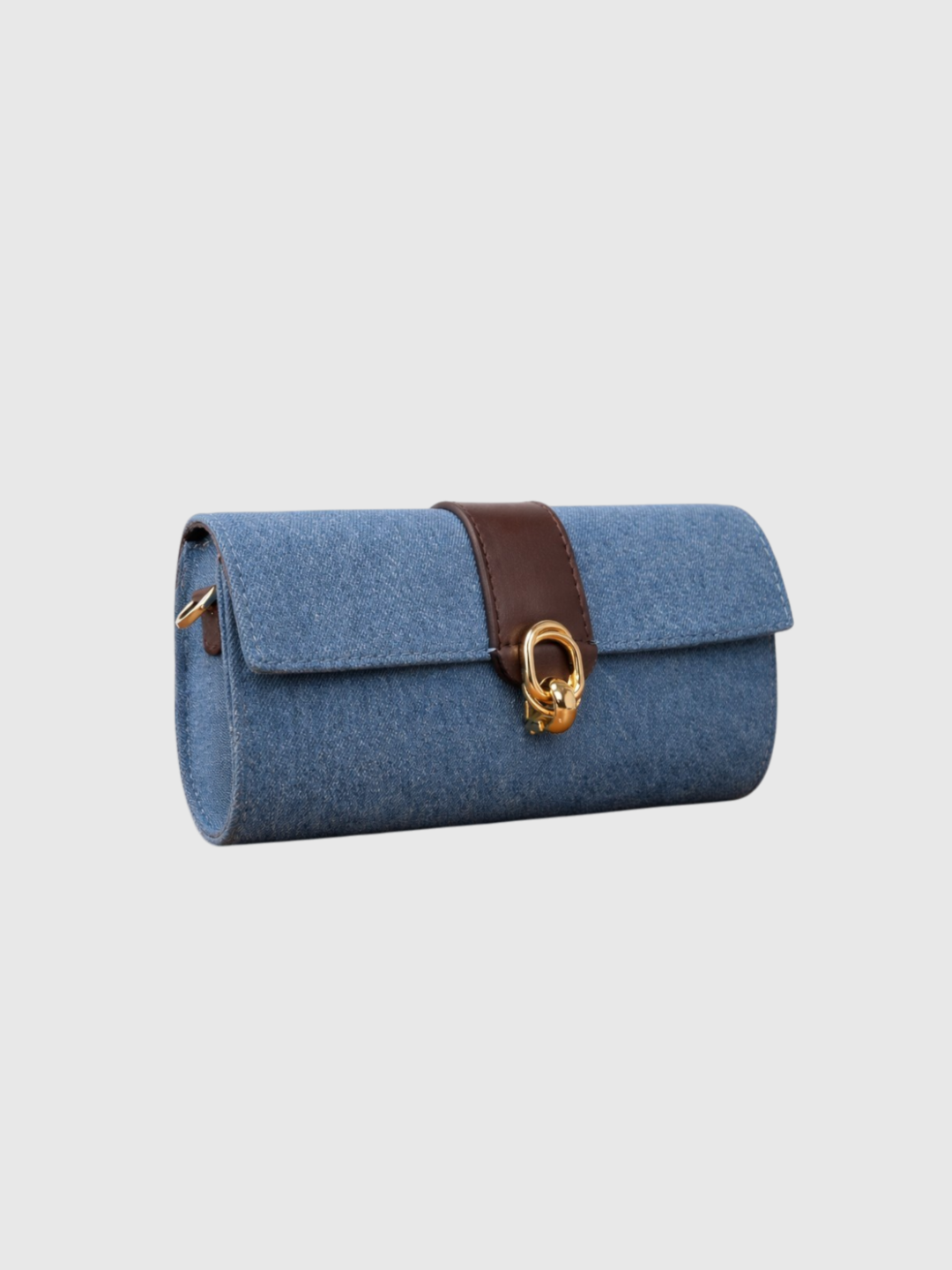 Barrel Clutch - Denim