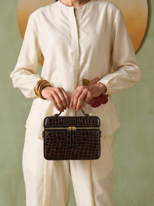 Bento Mini Croco - Brown