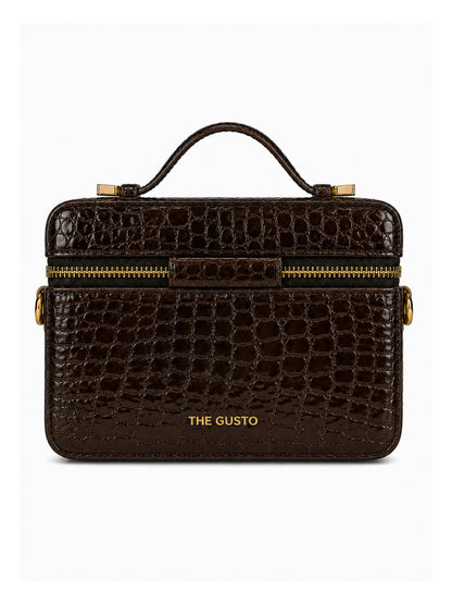 Bento Mini Croco - Brown