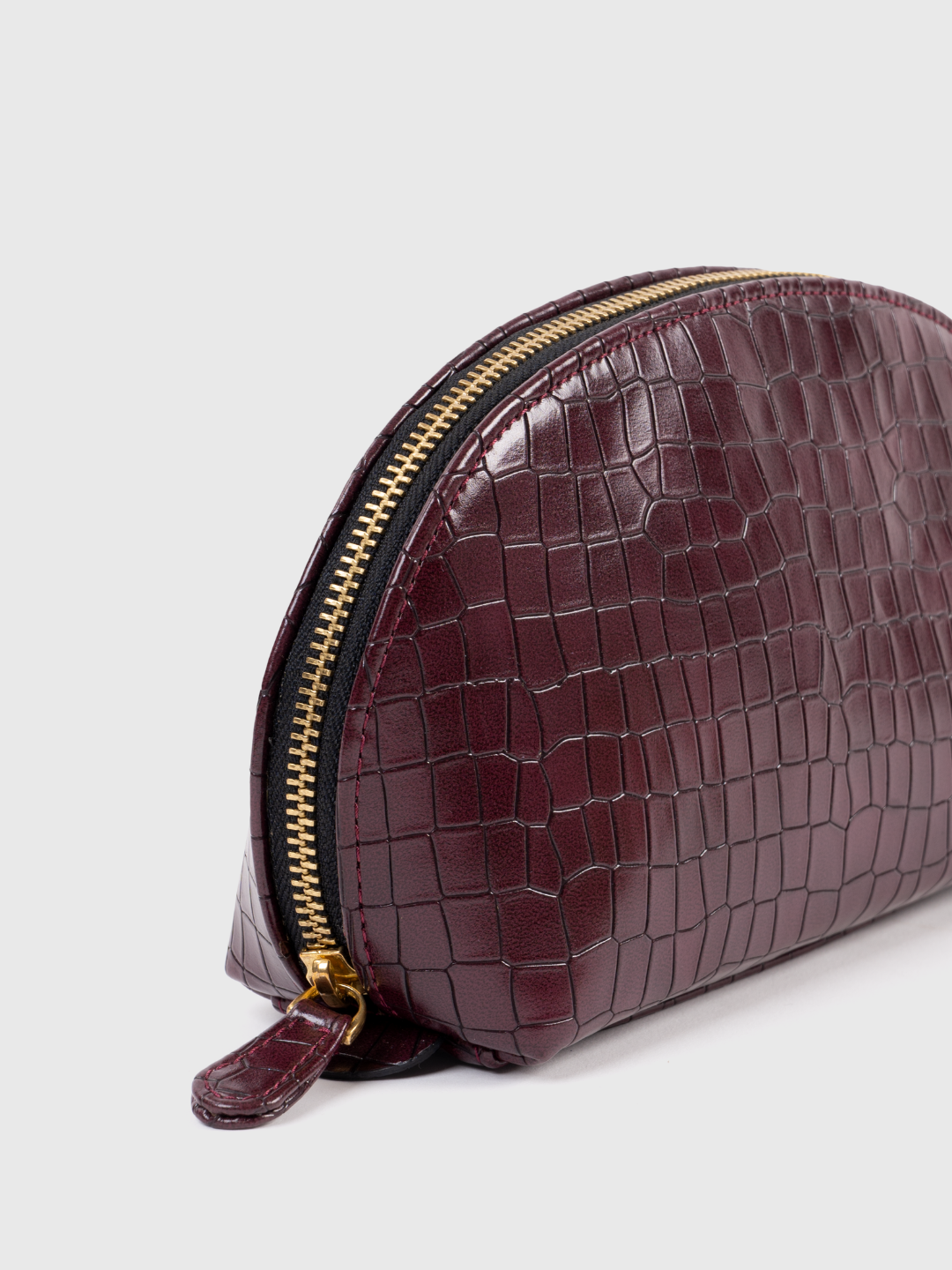 Beyond+ Croco Tote with Zipper Wine + Cosmos Pouch Combo