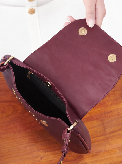 Dew Shoulder Bag - Wine