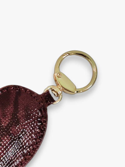 Valentine Heart Keyring - Wine