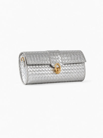 Barrel Clutch/Sling Silver