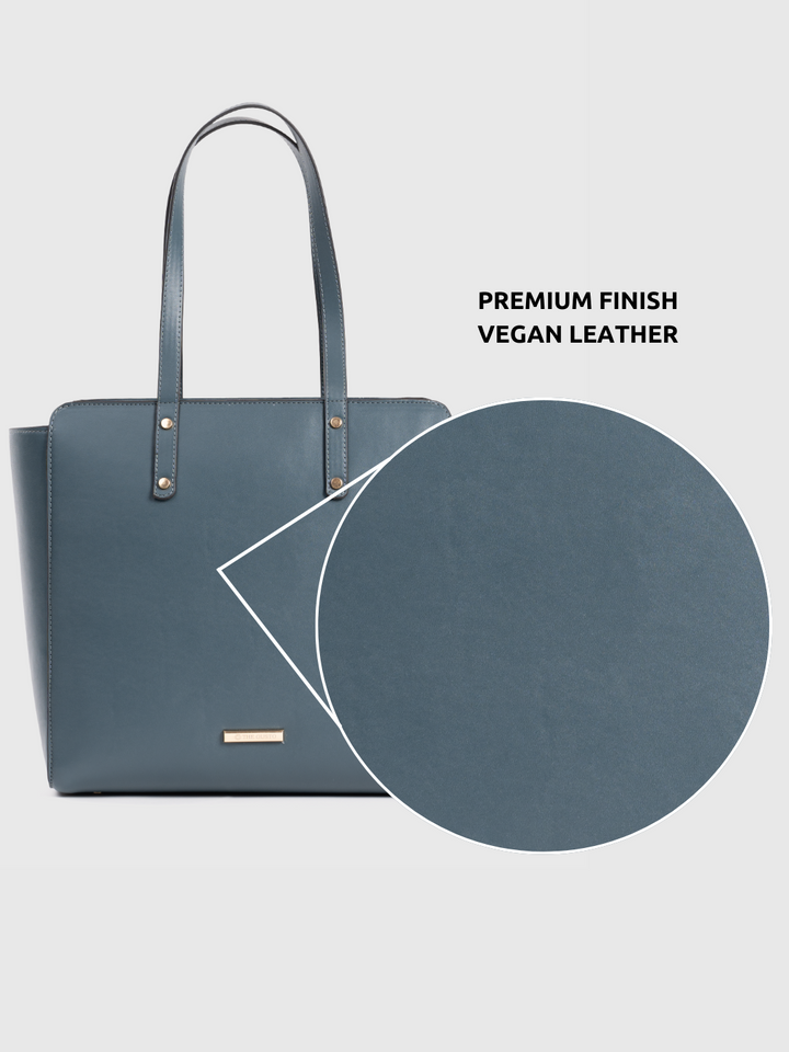 Beyond+ Tote with Zipper Moss Blue