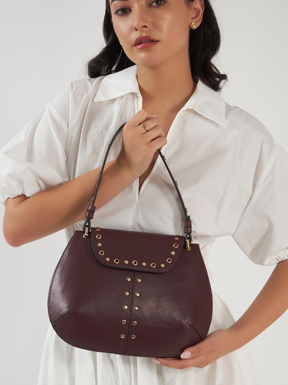 Dew Shoulder Bag - Wine