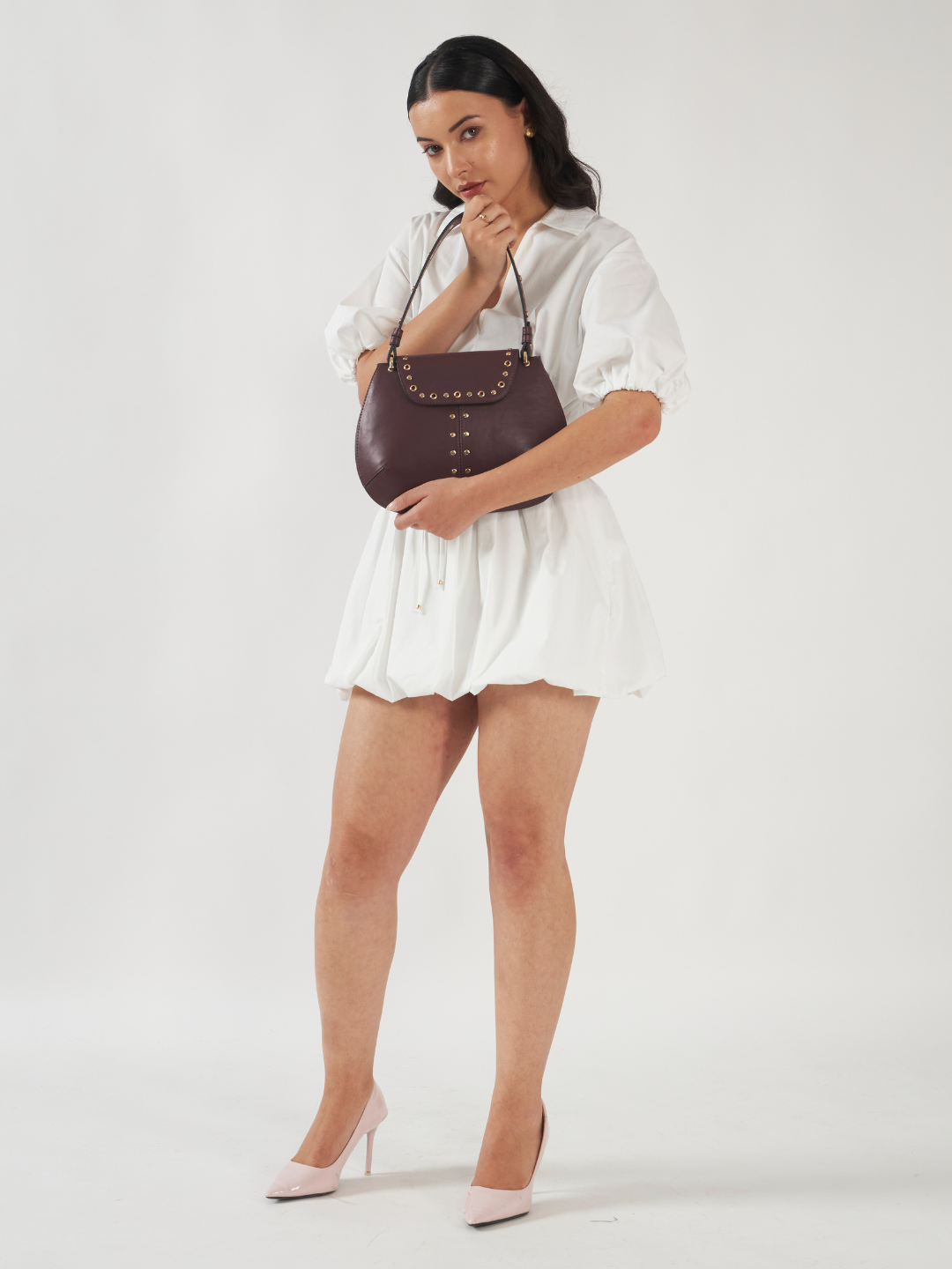 Dew Shoulder Bag - Wine