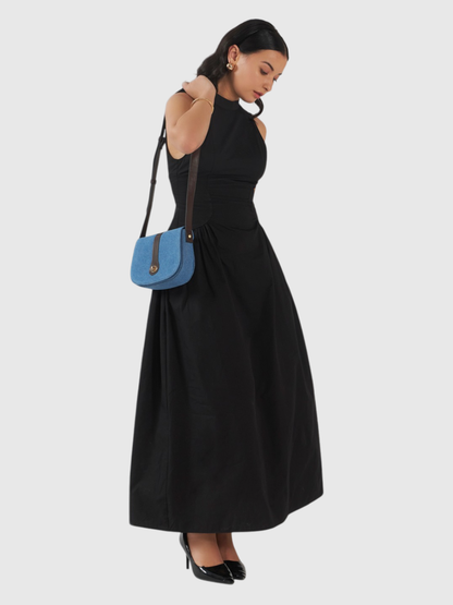 Orbit Sling - Light Denim and Coffee Brown