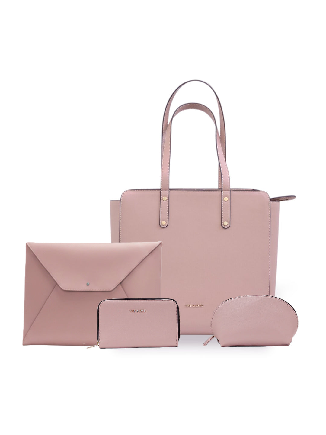 Beyond+ Zippered Tote and Pouch + Wallet + Laptop Sleeve Combo Pink