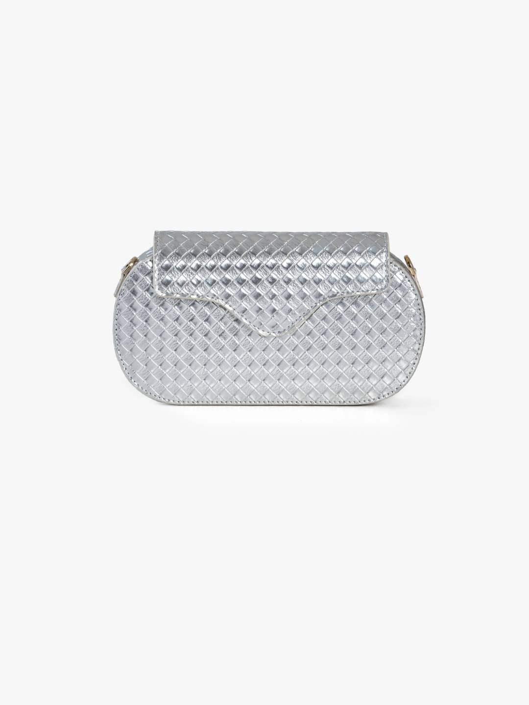 Blaze Clutch Sling Silver