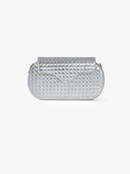 Blaze Clutch Sling Silver