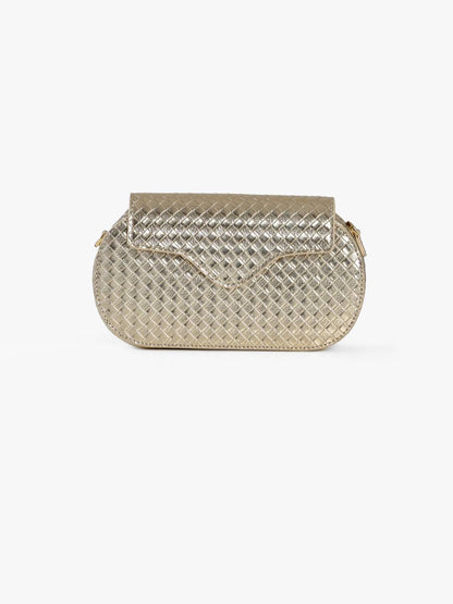 Blaze Clutch Sling Gold