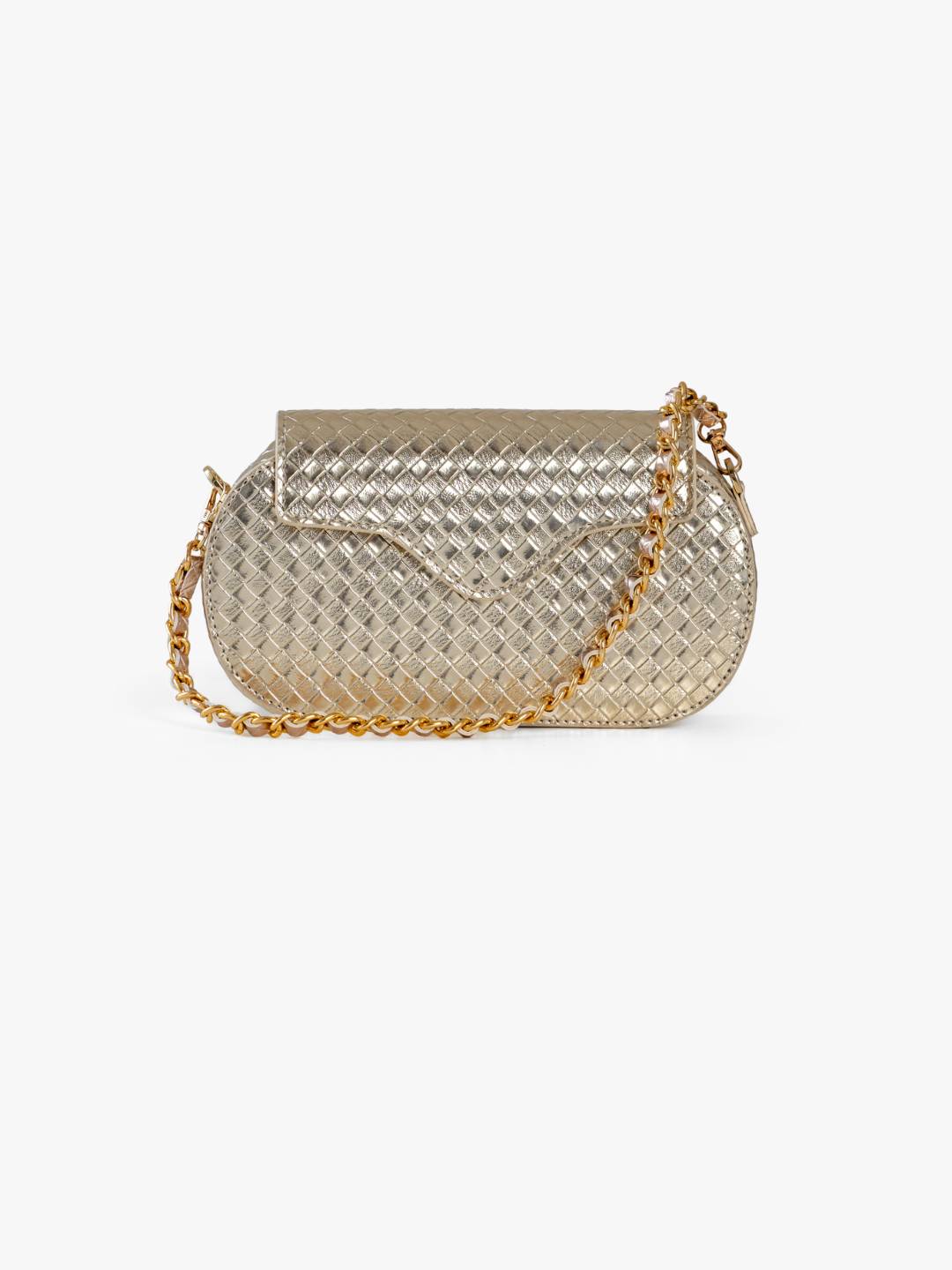 Blaze Clutch Sling Gold