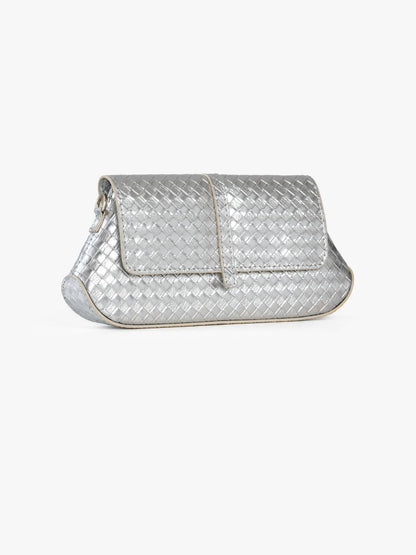 Bella Clutch Silver