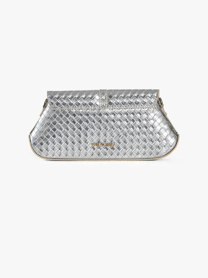 Bella Clutch Silver