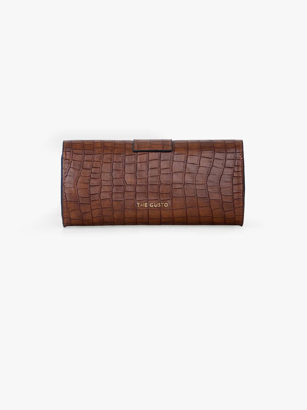 Barrel Clutch/Sling Croco Tan