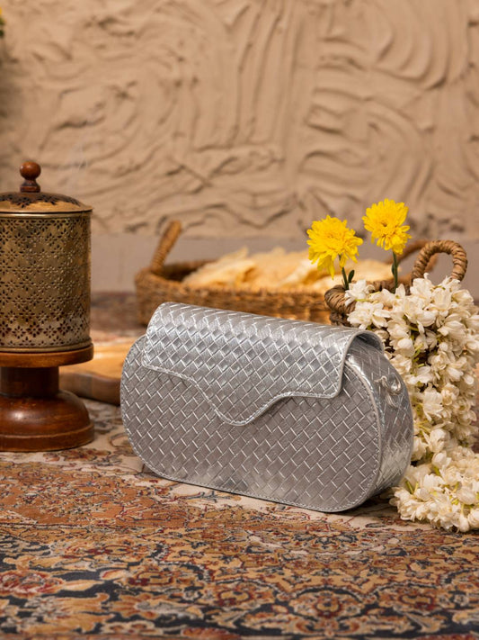 Blaze Clutch Sling Silver