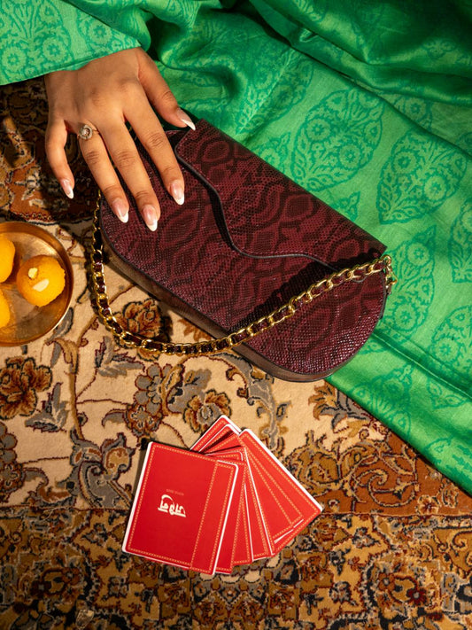 Blaze Clutch Sling Wine