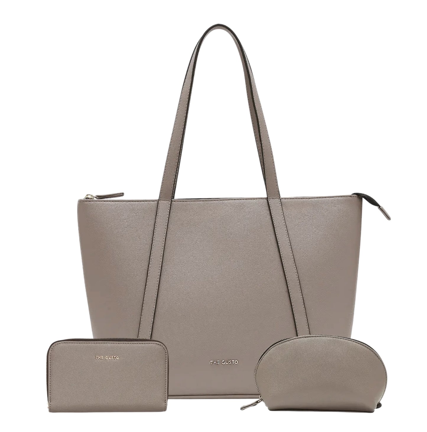Aza Tote + Cosmos Pouch + Wallet Combo Clay