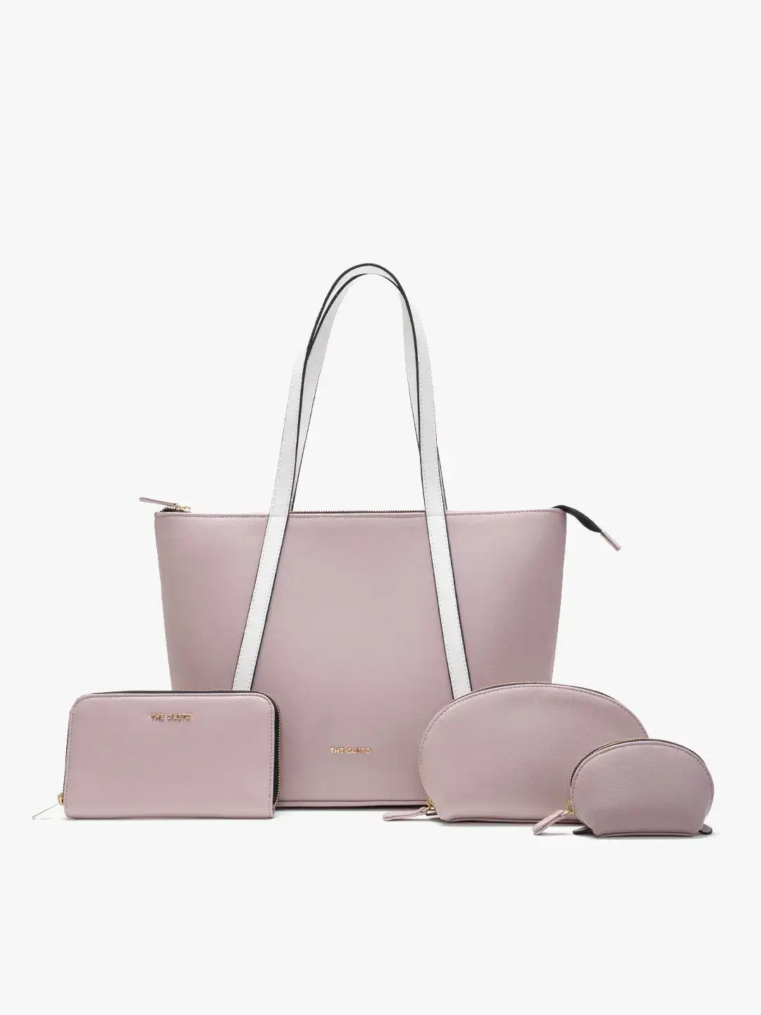 Aza Tote + Cosmos Pouch + Wallet Combo Pink